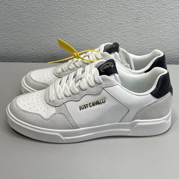 Just Cavalli Women’s Leather Sneakers – White - Picture 4 of 9
